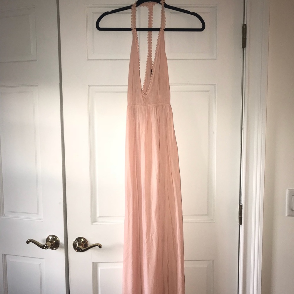 Light pink maxi dress